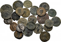 Lot of 25 coins of the Roman Empire. Great variety of values, Emperors and mints. Includes some scarce. Ae / Ar. TO EXAMINE. Almost F/VF. Est...140,00...