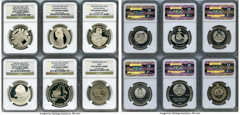 Republic 6-Piece Lot of Certified Assorted Proof Issues Ultra Cameo NGC, 1) "Uni...