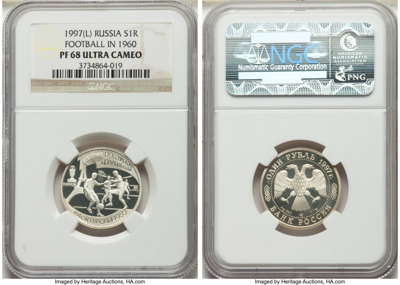 Russian Federation 11-Piece Lot of Certified Proof Roubles Ultra Cameo NGC, 1) "...