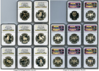 8-Piece Lot of Certified Proof Roubles Ultra Cameo NGC, 1) USSR "Barcelona Olympics - Running" Rouble 1991 - PR67 2) Russian Federation "Wildlife - Fi...