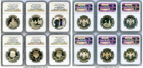 Russian Federation 11-Piece Lot of Certified Proof 2 Roubles Ultra Cameo NGC, 1) "Ivan Krylov" 2 Roubles 1994-(l) - PR68 2) "Nikolai Gogol" 2 Roubles ...