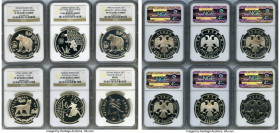 Russian Federation 11-Piece Lot of Certified 3 Roubles NGC, 1) "Wildlife - Brown Bear" Proof 3 Roubles 1993-(m) - PR69 Ultra Cameo 2) "Bolshoi Ballet"...