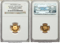 Russian Federation gold Proof "Wildlife - Brown Bear" 25 Roubles 1993-(m) PR69 Ultra Cameo NGC, Moscow mint, KM-Y410. Mintage: 2,000. AGW 0.0999 oz. 
...