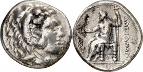 Imperio Macedonio. (306-283 a.C.). Alejandro III, Magno (336-323 a.C.). Corinto. Tetradracma. (S. 6722 var) (MJP. 682) (CNG. IV, 1902). 16,93 g. MBC.