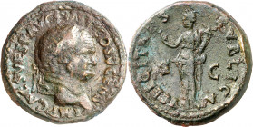 (74 d.C.). Vespasiano. Dupondio. (Spink 2346 var) (Co. 153) (RIC. 715). 13,61 g. MBC/MBC+.