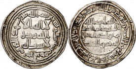 Califato Omeya de Damasco. AH 96. El Walid I. Darbadjrid. Dirhem. (S.Album 128) (Lavoix 268). Ex Áureo 19/12/2001, nº 3326. 2,88 g. EBC/MBC+.