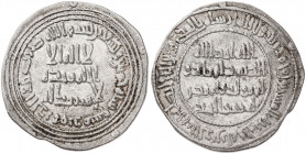 Califato Omeya de Damasco. AH 95. El Walid I. Damasco. Dirhem. (S.Album 128) (Lavoix 279). Ex Áureo 19/12/2001, nº 3332. 2,85 g. EBC-.