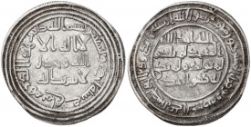 Califato Omeya de Damasco. AH 91. El Walid I. Mahy. Dirhem. (S.Album 128) (Lavoix falta). Ex Áureo 19/12/2001, nº 3337. 2,90 g. MBC+.