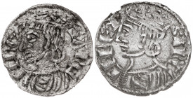 Sancho IV (1284-1295). Burgos. Cornado. (AB. 296). 2 monedas. MBC/MBC+.
