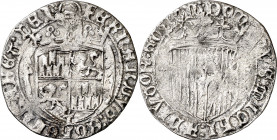 Reyes Católicos. Toledo. 1 real. (AC. 451). Anterior a la Pragmática. Limpiada. 2,55 g. (MBC-).