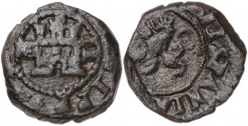 (1602-1603). Felipe III. Segovia. 2 maravedís. (AC. 174 ó 175). Ceca a izquierda. Fecha no visible. 1,71 g. MBC-/BC+.
