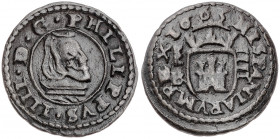 1663. Felipe IV. Segovia. BR. 4 maravedís. (AC. 255). Escasa. 0,88 g. MBC.