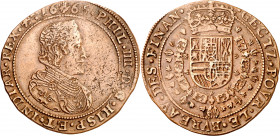 1665. Felipe IV. Amberes. Oficina de Finanzas. Jetón. (Dugniolle 4215) (V.Q. 13889). 7,11 g. MBC-/MBC.