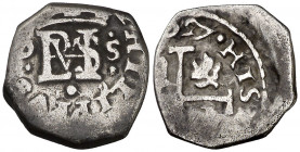 (1)627. Felipe IV. Sevilla. D. 1/2 real. (AC. 647). Muy rara. 1,62 g. MBC-.