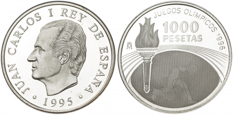 1995. Juan Carlos I. 1000 pesetas. (Fuster MC-174). Juegos Olímpicos - Atlanta '...