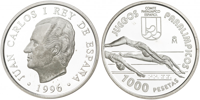 1996. Juan Carlos I. 1000 pesetas. (Fuster MC-175). Juegos Paralímpicos - Atlant...