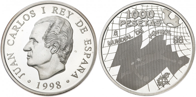 1998. Juan Carlos I. 1000 pesetas. (Fuster MC-177). Mundial de Fútbol - Francia ...