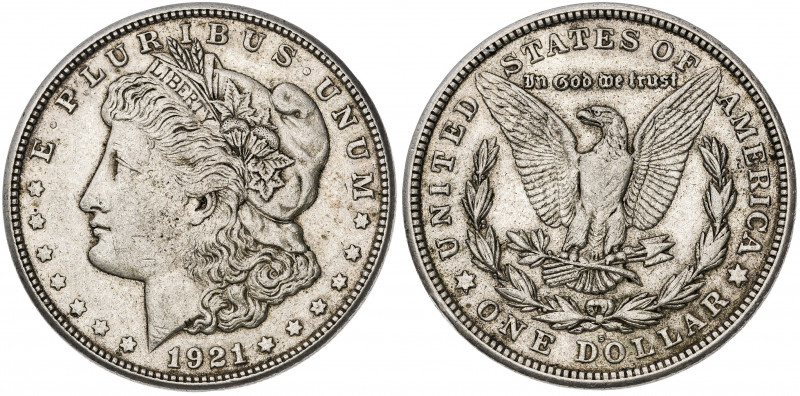 Estados Unidos. 1921. S (San Francisco). 1 dólar. (Kr. 110). AG. 26,70 g. MBC+.