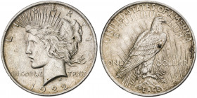 Estados Unidos. 1922. Filadelfia. 1 dólar. (Kr. 150). AG. 26,59 g. EBC.