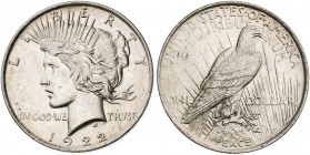 Estados Unidos. 1922. Filadelfia. 1 dólar. (Kr. 150). AG. 26,73 g. EBC+.