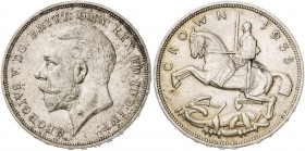 Gran Bretaña. 1935. Jorge V. 1 corona. (Kr. 842). AG. 28,27 g. EBC.