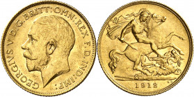 Gran Bretaña. 1912. Jorge V. 1/2 libra. (Fr. 405) (Kr. 819). AU. 3,98 g. EBC-.
