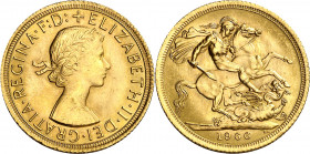 Gran Bretaña. 1966. Isabel II. 1 libra. (Fr. 417) (Kr. 908). AU. 7,99 g. EBC.