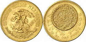 México. 1917. 20 pesos. (Fr. 171) (Kr. 478). AU. 16,66 g. EBC-.