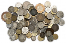 Lote de 105 monedas, desde el Gobierno Provisional hasta Juan Carlos I. A examinar. RC/S/C.