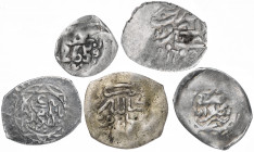 Marruecos. (s. XIX). 1 dirham. Lote de 5 piezas distintas en fecha y tipo. A examinar. BC-/BC+.