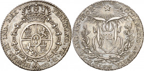 1808. Fernando VII. Madrid. Medalla de Proclamación. (Ha. 2) (RAH. 452-454) (Ruiz Trapero 318) (V. 200 error leyenda anverso) (V.Q. 13263). Plata. 5,8...