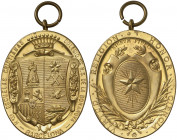 s/d (hacia 1950). Barcelona. Premio Escolar del Colegio de la Bonanova de Barcelona. Medalla. Rara. Bronce dorado. 18,67 g. 32x40 mm, con anilla. S/C-...