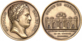 Francia. 1808. Napoleón. Entrada de las tropas francesas en Madrid. Medalla. (V.Q. 14174). Grabadores: Andrieu, Brenet y Denon. Copia posterior. Bronc...