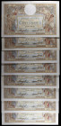 Francia. 1933 a 1935 y 1937. Banco de Francia. 100 francos. (Pick 78c). 8 billetes con fechas distintas. Firmas: J. Boyer y P. Strohl. MBC-/MBC.