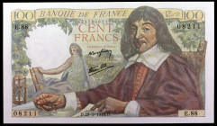 Francia. 1944. Banco de Francia. 100 francos. (Pick 101a). 23 de marzo, Descartes. EBC+.