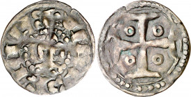 Comtats de Barcelona - Ausona, Girona i Carcassona. Ramon Berenguer III (1096-1131). Barcelona. Diner. (Cru.V.S. 31.1) (Cru.C.G. 1839c). Ex Áureo 22/1...