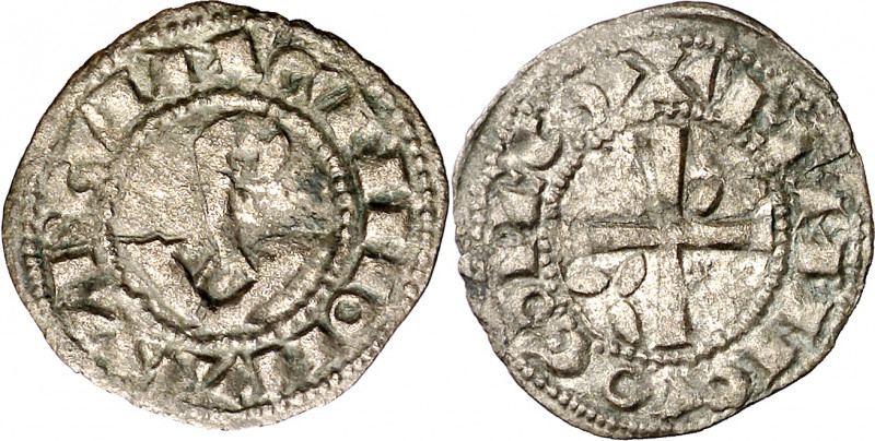Comtat d'Urgell. Ermengol VIII (1184-1209). Agramunt. Diner. (Cru.V.S. 119) (Cru...