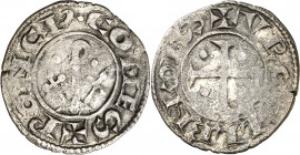 Comtat d'Urgell. Ponç de Cabrera (1236-1243). Agramunt. Diner. (Cru.V.S. 126) (Cru.C.G. 1943). 0,84 g. MBC-.