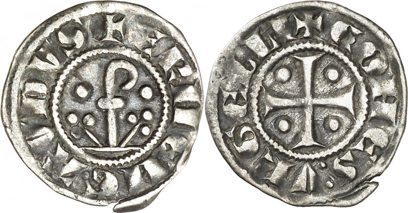 Comtat d'Urgell. Ermengol X (1267-1314). Agramunt. Diner. (Cru.V.S. 128) (Cru.C....