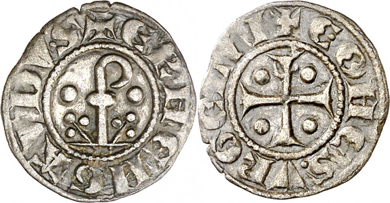 Comtat d'Urgell. Ermengol X (1267-1314). Agramunt. Óbol. (Cru.V.S. 129) (Cru.C.G...