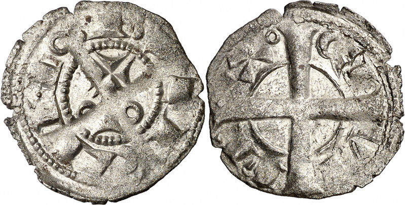 Alfons I (1162-1196). Barcelona. Diner. (Cru.V.S. 296 var) (Cru.C.G. 2100c). Esc...