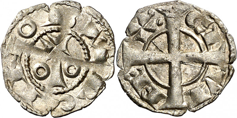 Alfons I (1162-1196). Barcelona. Òbol. (Cru.V.S. 297 var) (Cru.C.G. 2101 var). 0...