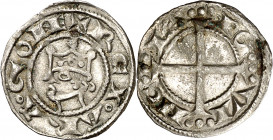 Comtat de Provença. Alfons I (1162-1196). Provença. Ral coronat. (Cru.V.S. 170) (Cru.Occitània 96) (Cru.C.G. 2104). Escasa. 0,87 g. MBC.