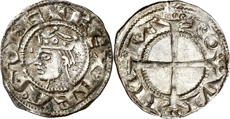 Comtat de Provença. Pere I (1196-1213). Provença. Ral coronat. (Cru.V.S. 172 var...