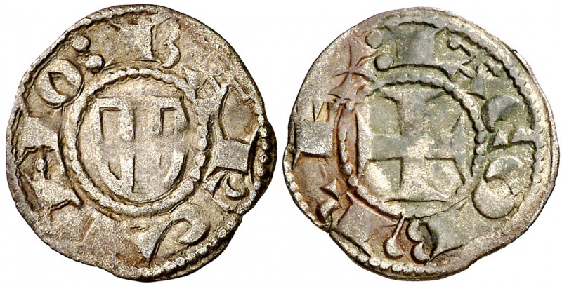 Jaume I (1213-1276). Barcelona. Diner de doblenc. (Cru.V.S. 304) (Cru.C.G. 2118)...