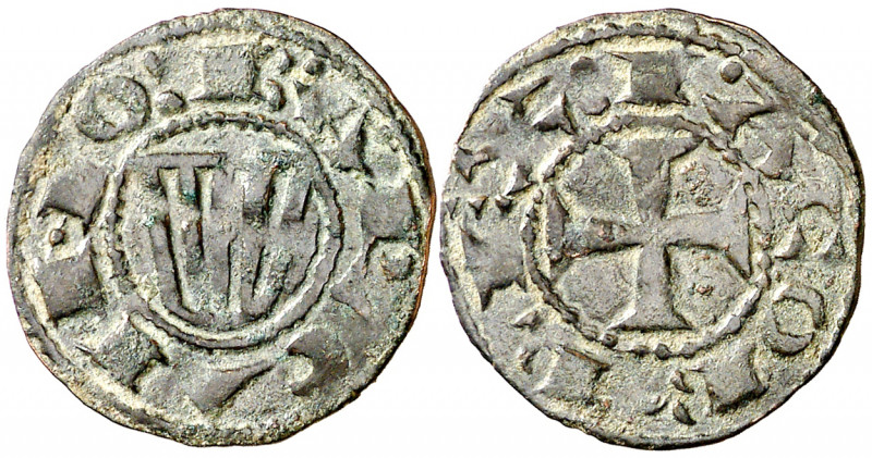 Jaume I (1213-1276). Barcelona. Diner de doblenc. (Cru.V.S. 306) (Cru.C.G. 2118a...