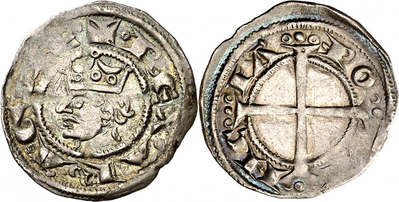 Jaume I (1213-1276). Provença. Ral coronat. (Cru.V.S. 174 var) (Cru.Occitània 10...