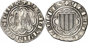 Jaume II (1291-1327). Sicília. Pirral. (Cru.V.S. 353) (Cru.C.G. 2171) (MIR. 179). Cospel ligeramente faltado. 2,97 g. MBC.