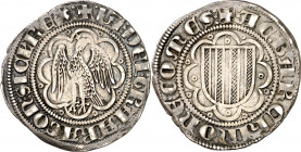 Jaume II (1291-1327). Sicília. Pirral. (Cru.V.S. 358.1) (Cru.C.G. 2176a) (MIR. 179). 3,30 g. MBC+/MBC.