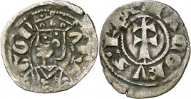Jaume II (1291-1327). Zaragoza. Óbolo jaqués. (Cru.V.S. 365) (Cru.C.G. 2183). 0,48 g. MBC.